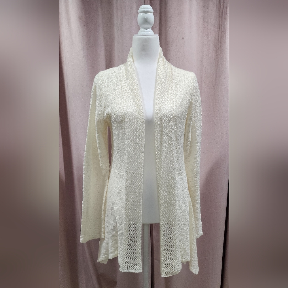 Cream long sweater XL